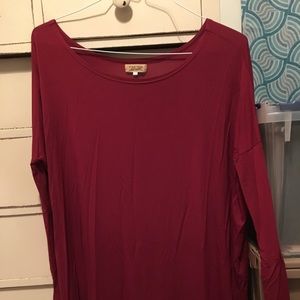 Garnet long sleeve PIKO tunic